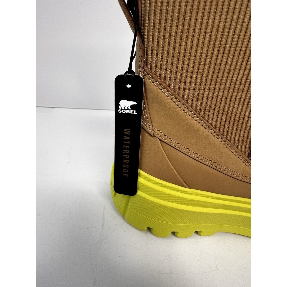 Sorel CARIBOU X Boot Womens Size 8 Tan Yellow Chelsea Waterproof NIB - Picture 4 of 10